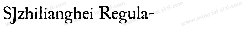 SJzhilianghei Regula字体转换